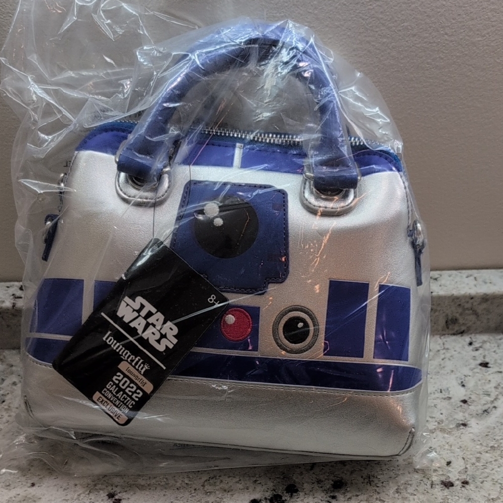 Celebration Star Wars R2-D2 Silver and Blue Crossbody Bag